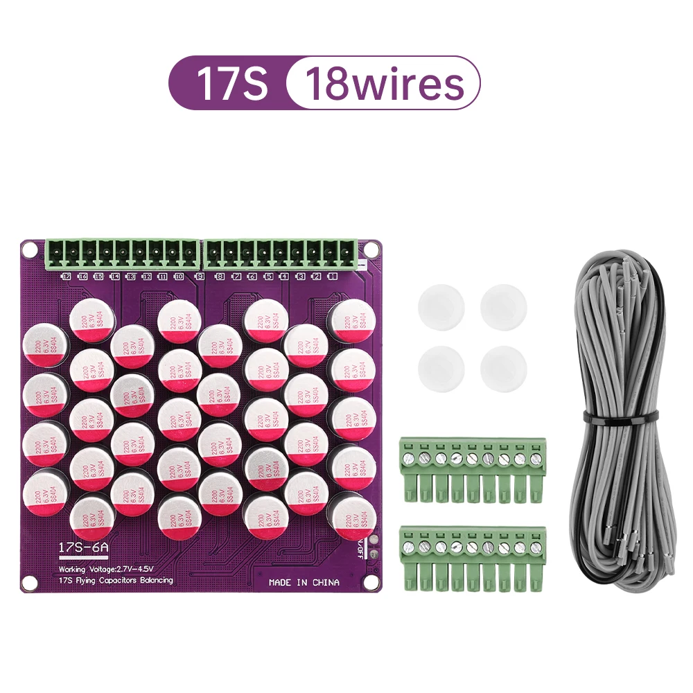 

Активный эквалайзер 6А, стабилизатор всей группы Lifepo4 18650, литиевая батарея, передача энергии, 4S 6S 17S, конденсатор эквалайзера