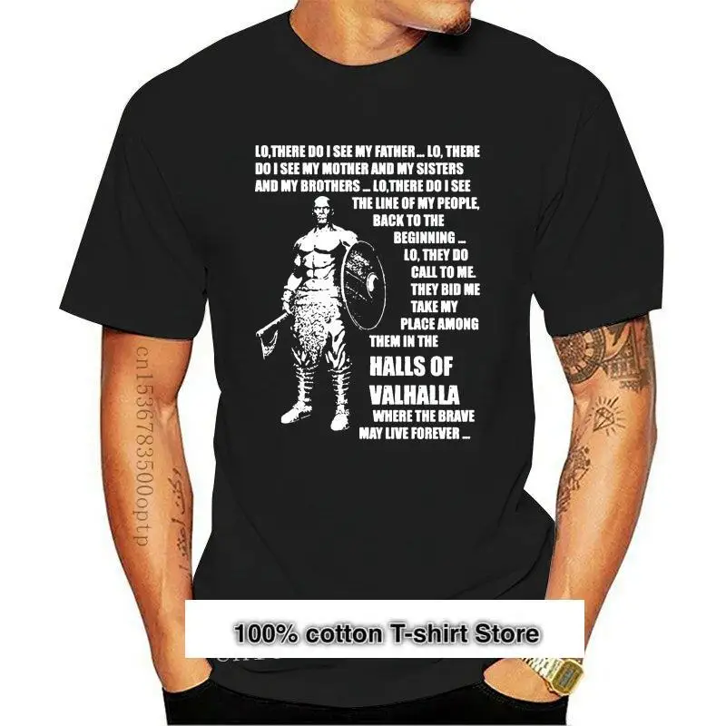 

Camiseta de rezos vikingos para hombre, camisetas de diseño, S-XXXL, Vintage, divertida, Original, Primavera