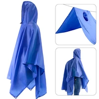 3 in 1 backpack rain cover multifunctional raincoat waterproof rain coat survival poncho outdoor camping tent mat for outdoor