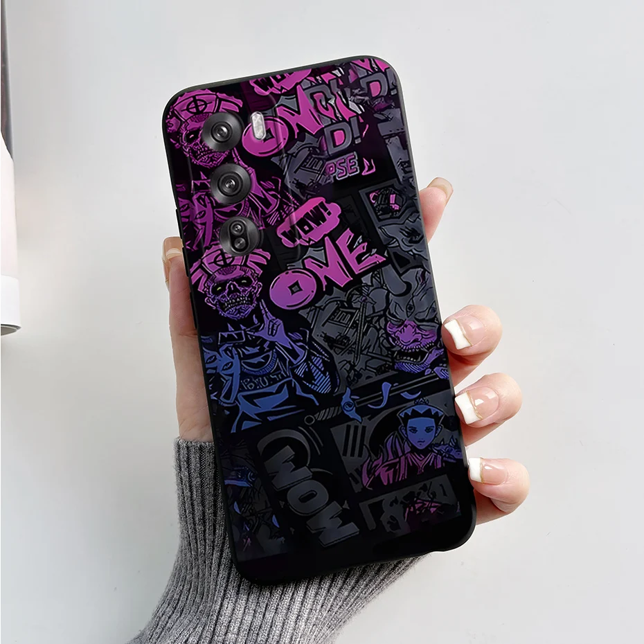 Чехол для Oppo Reno12 Pro 5G чехол телефона силиконовый мягкий стильный рисунок