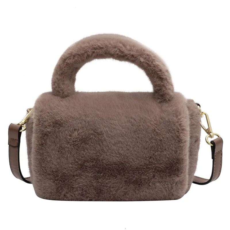 

Women's Bags 2022 New Winter Trend Designer Small Crossbody Bags Fluffy Tote Bags With Shoulder Strap Handbags