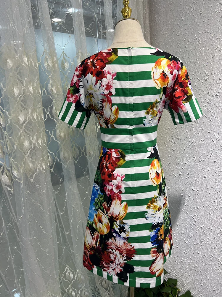 Платье Sicilian женское с круглым вырезом модное элегантное мини-платье коротким