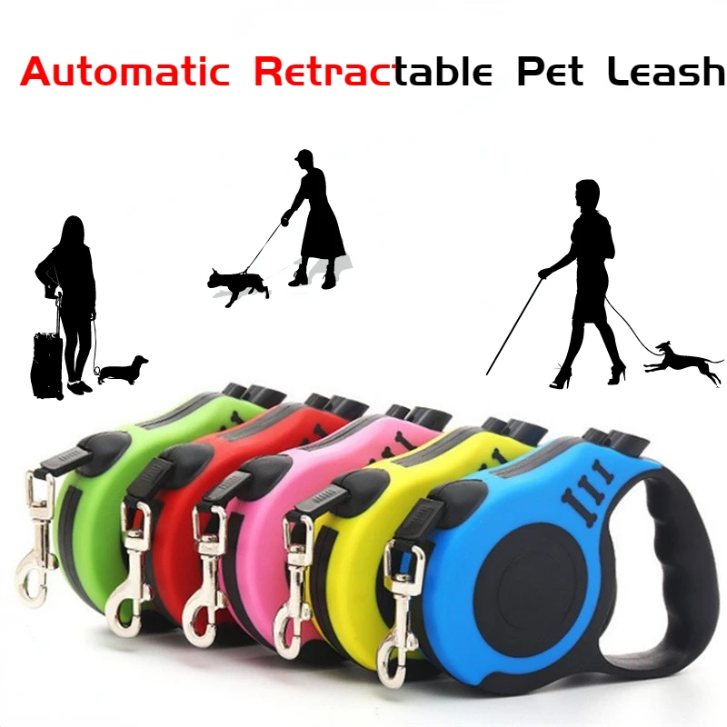 3 /5 Meters Automatic Retractable Dog Leash Pet Leash Rope Belt Flexible Training Outdoor Leash For Small to Large Dog Product