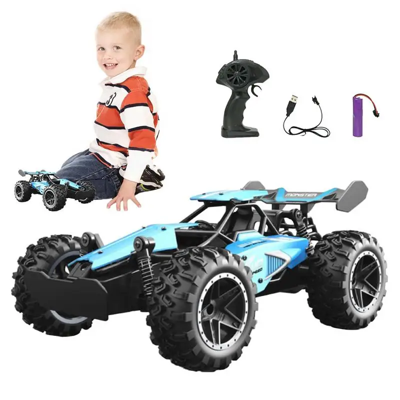 1:18 High-speed Rc Car With Anti-skid Tires All Terrain Remote Control Toys Stunt Car Shockproof For