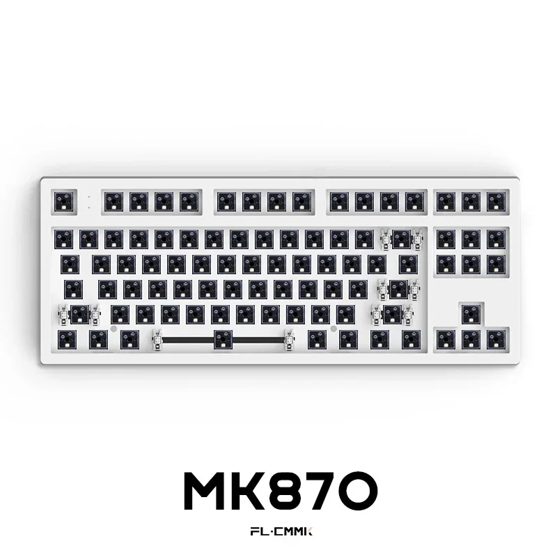 Фото Для комплекта 80% печатной платы 87, пользовательский переключатель RGB, светодиоды, розетка с возможностью горячей замены типа C, механическая клавиатура FL Esports MK870 №5