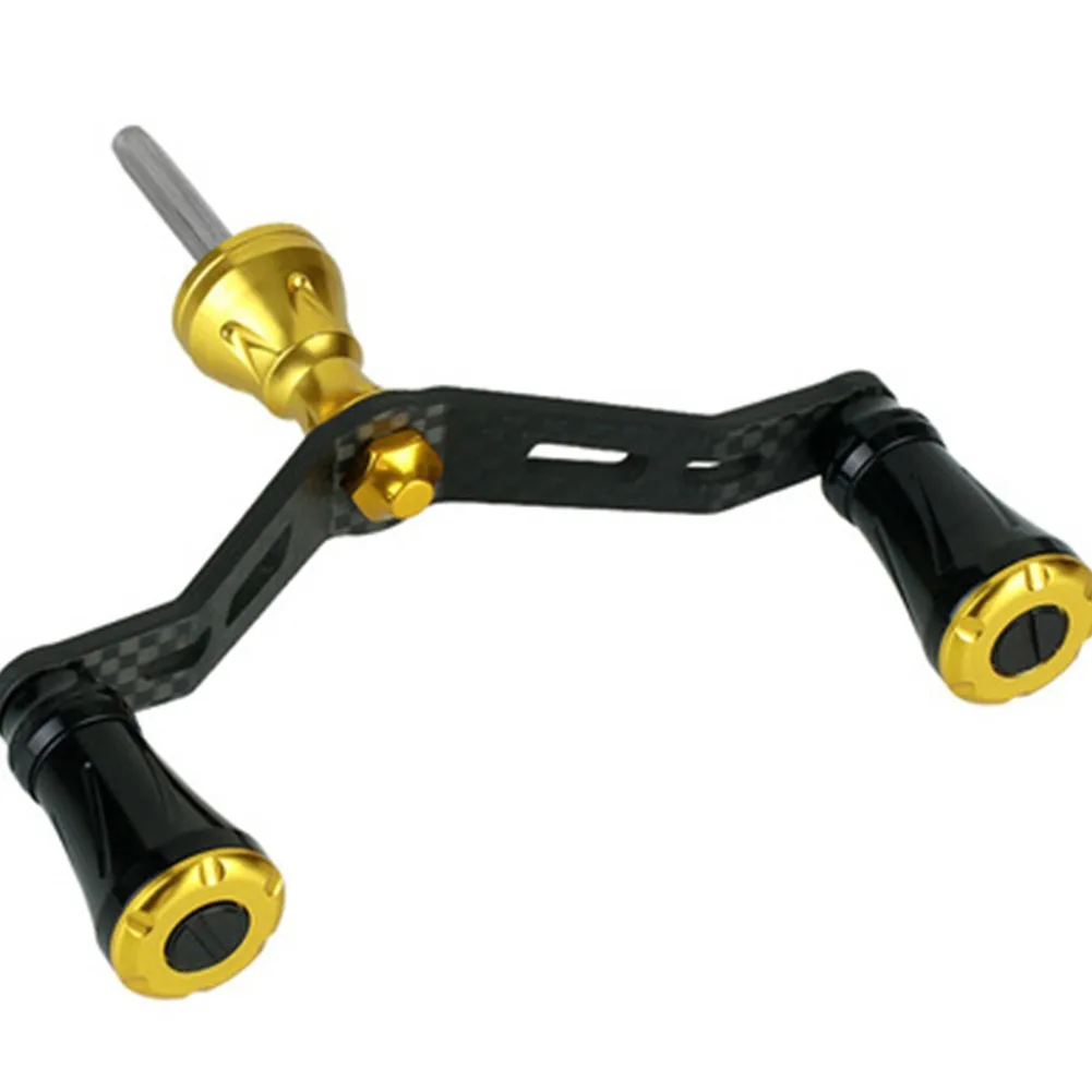 

Powerful Spinning Wheel Handle Carbon Fiber Double Handle Gripper Multifunctional Carbon Fiber Rocker Fish Wheel Accessories