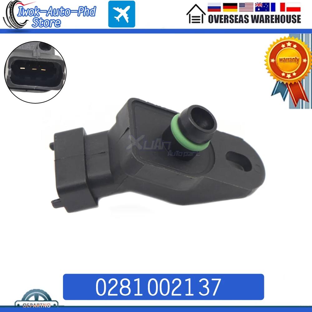 Датчик давления в коллекторе XUAN для ALFA 146 147 1566 166 FIAT BRAVA MAREA MULTIPLA PUNTO 0281002137 0281002215