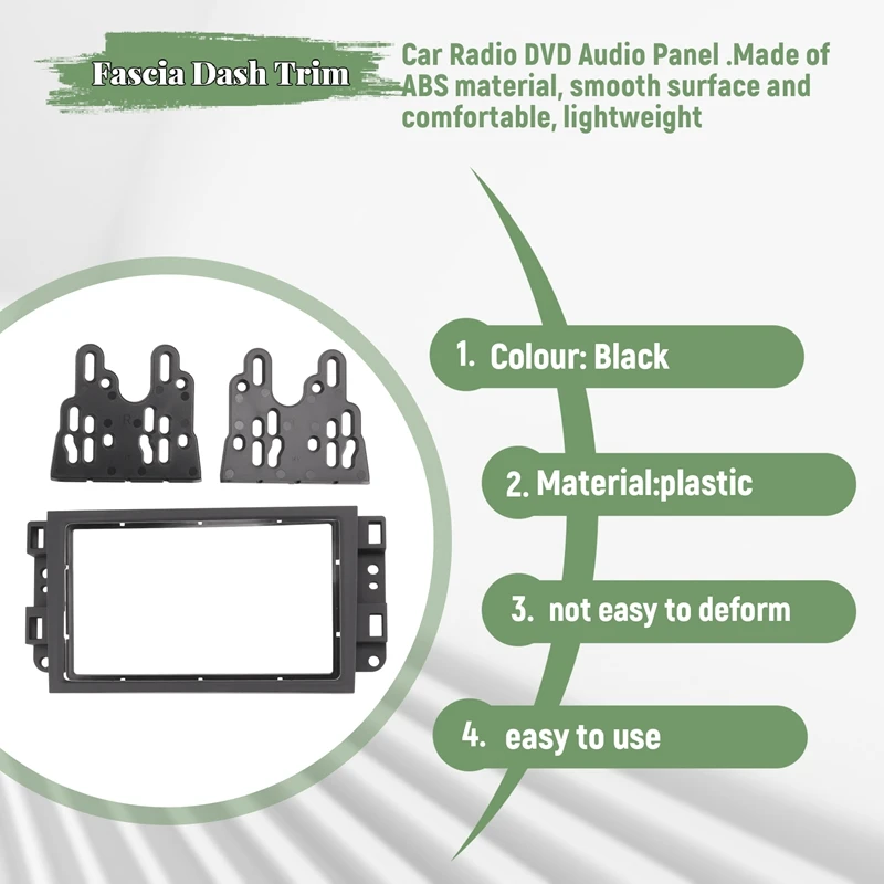 2Din автомобильный радиоприемник Fascia CD DVD аудио рамка панели приборной для Chevrolet