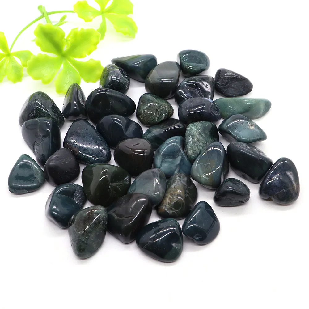 

Natural Green Moss Agate Healing Crystals Mineral Energy Bulk Tumbled Lucky Stones Gravel Specimen Home Room Decoration Gift