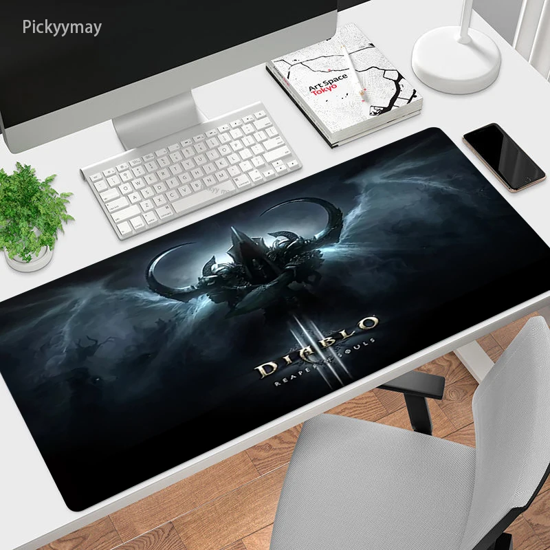 

900x400mm Diablo 3 Gaming Mouse Pad Large PC Gamer Table Computer Mousepad Soft Rubber Keyboard Desk Play Mats Locking Edge LOL