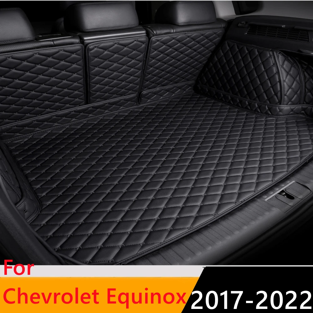 

Sinjayer Waterproof Highly Covered Car Trunk Mat Tail Boot Pad Carpet Cover High Side Cargo Liner For Chevrolet Equinox 2017-22