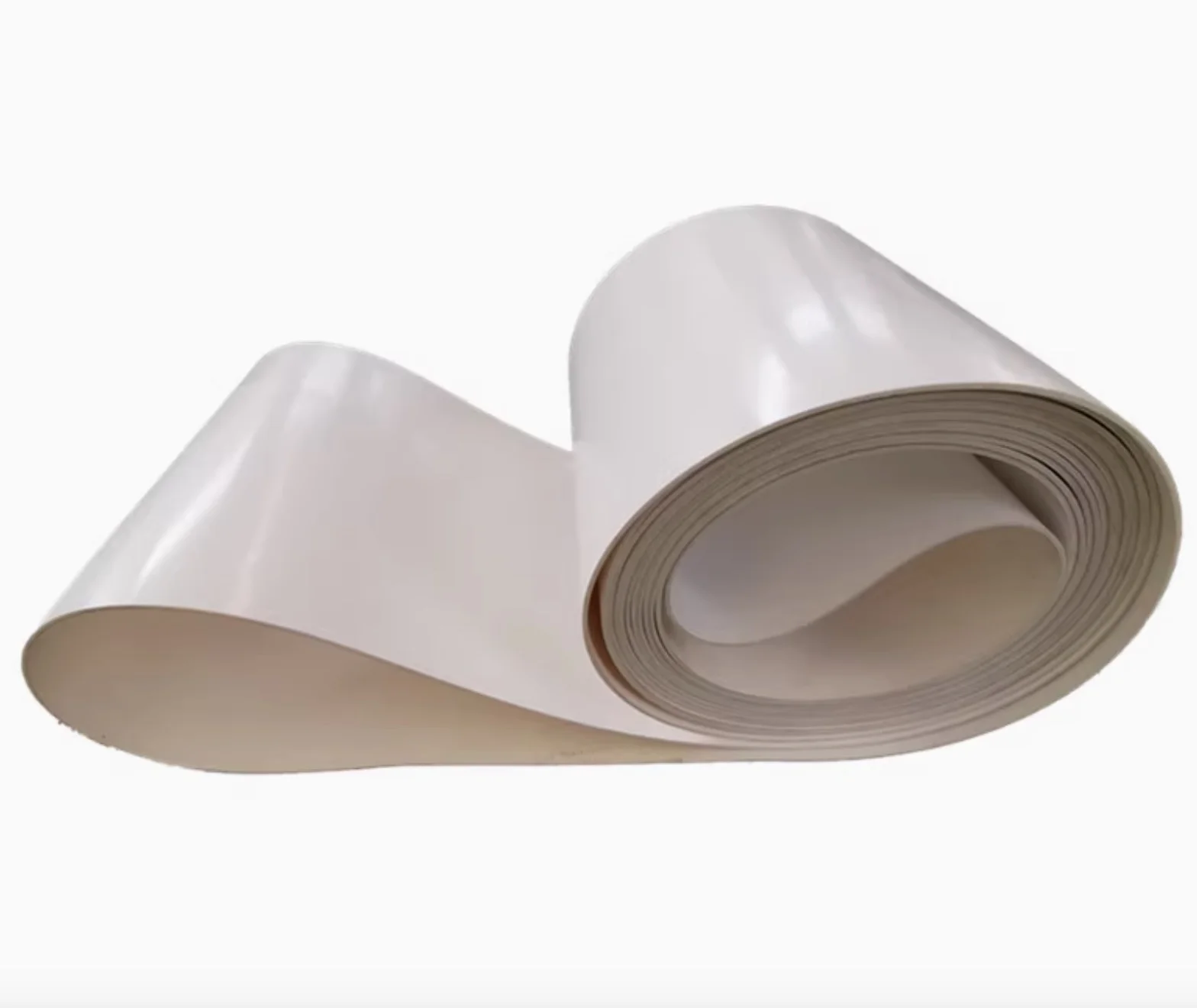 

белая упаковочная машина из ПВХ, конвейерная лента