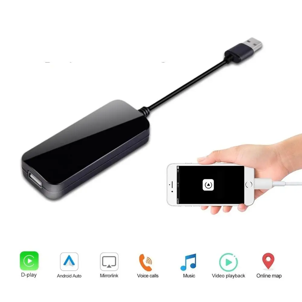 

Автомобильный мультимедийный плеер USB-ключ адаптер Android навигатор подключение с проводным управлением внешний модуль совместимый с Carplay