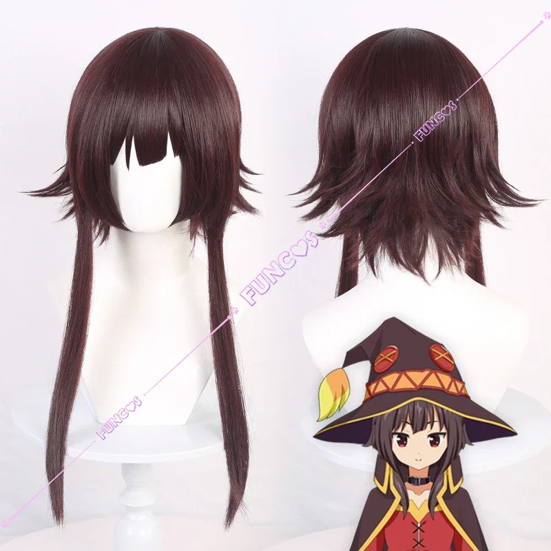 Костюм для косплея Megumin konsubarashii Sekai ni shukufuku wo парик капитана witch головной убор