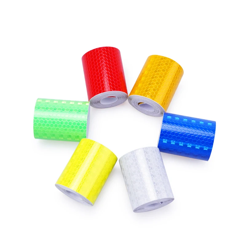 5cmx3m Cinta Reflectante Reflective fabric Reflector Tape Reflex tape Adhesiva Auto Car Film Crystal Honeycomb Strip | Автомобили и