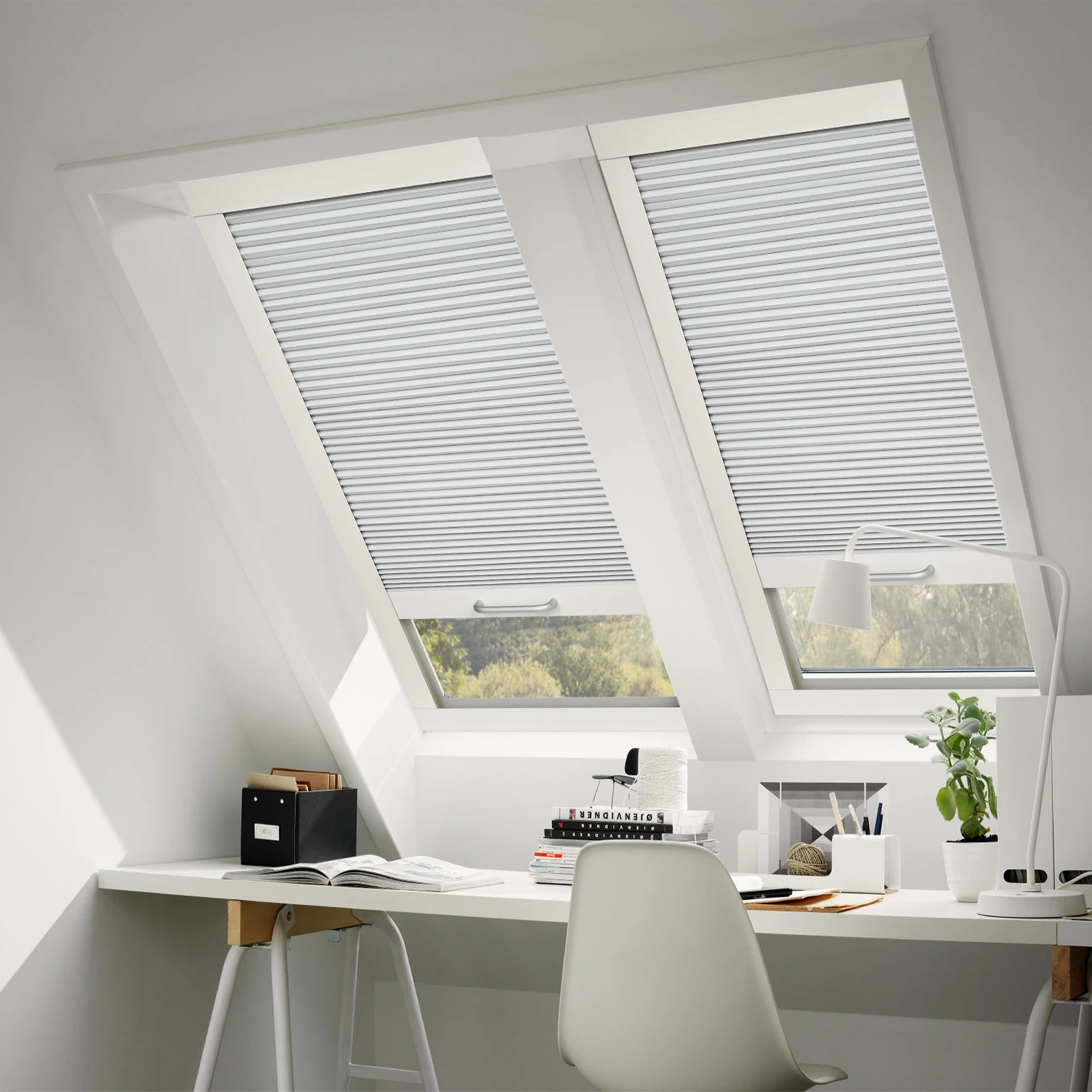 Беспроводные жалюзи Moonice в форме сот блокирующие свет затемняющие на крыше для