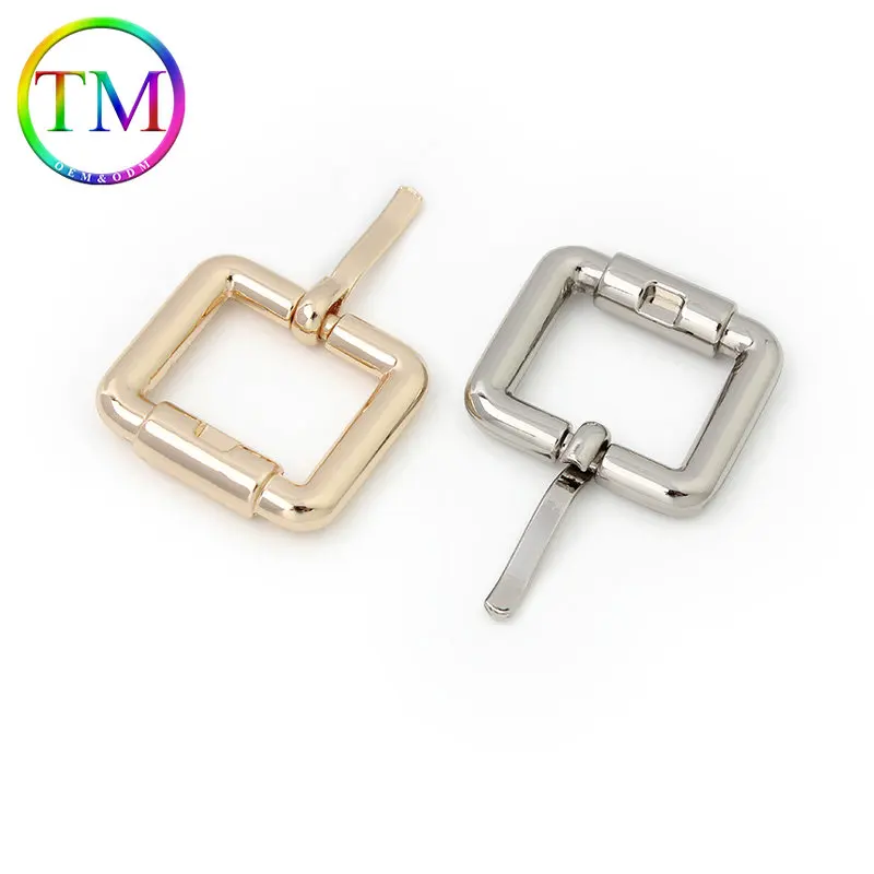 10-50Pcs 6Colors Metal Single Pin Buckle Handbag Strap Square Ring Adjuster Buckle For Belt Leather Craft Accessories