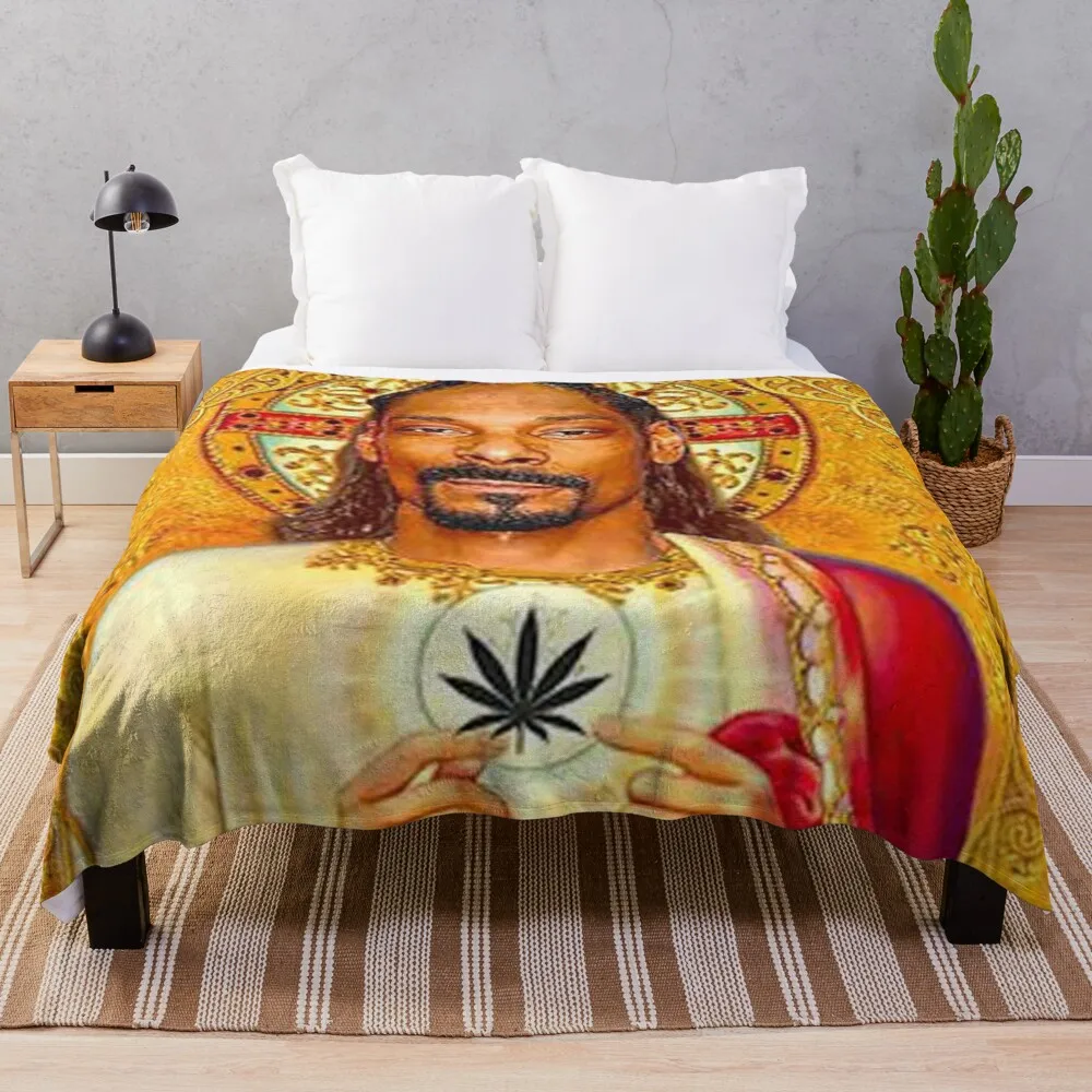 

Одеяло Saint Snoop Dogg, симпатичное одеяло, Клетчатое одеяло, ретро одеяло