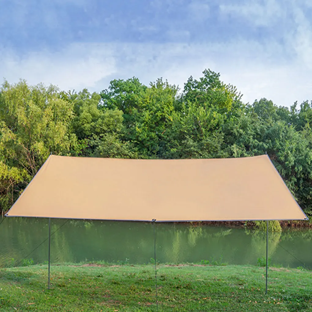

Sun Shelter Cloth Lightweight Tarp Awning Sun Shade Reusable Canopy Camping Tent for Picnic Hammock Khaki 300300cm