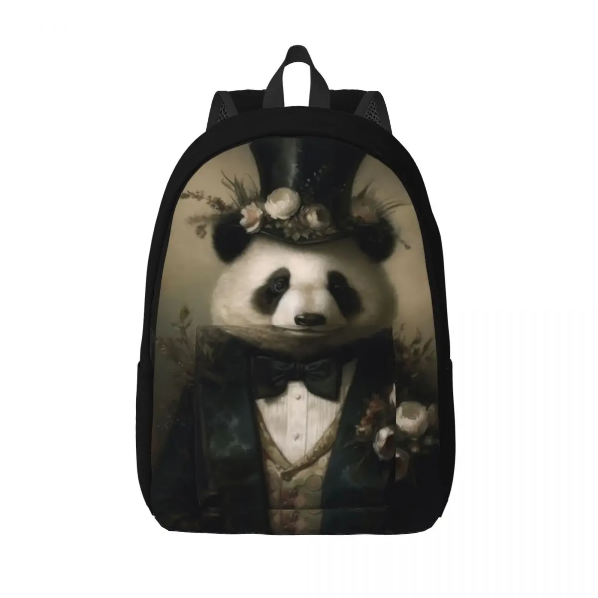 

Panda Canvas Backpacks Mystic Gothic School Durable Backpack Cute Bags