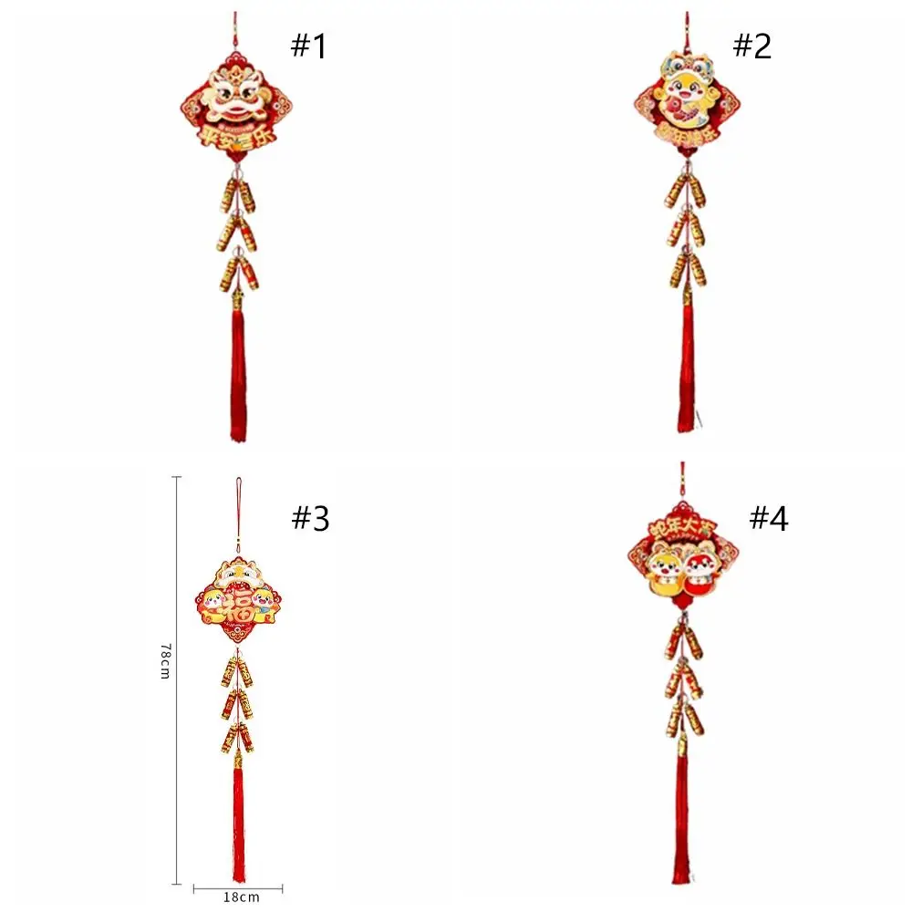 Китайский змеиный фейерверк 2025 года кулон со змеиным узором флокированный
