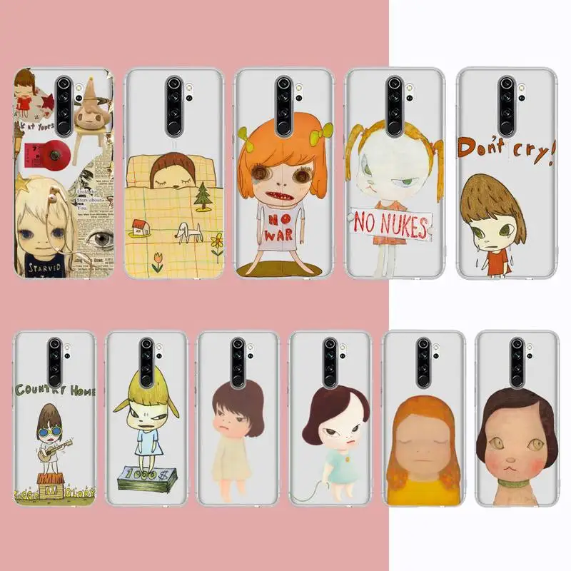 

Yoshitomo Nara Phone Case for Samsung A12 21 30 31 51 52 70 71 for Redmi8 9 10 for Honor10 70 50 Clear Case