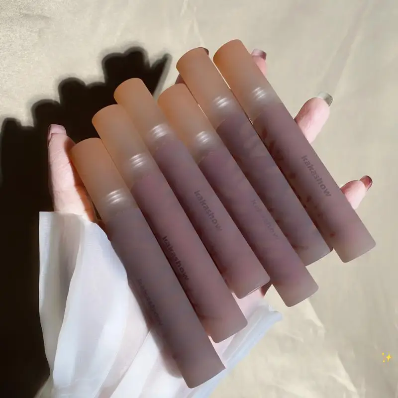 

6 Colors Matte Lip Gloss Liquid Lipstick Waterproof Long Lasting Non-Stick Cup Lip Glaze Makeup Sexy Red Lip Tint Cosmetics