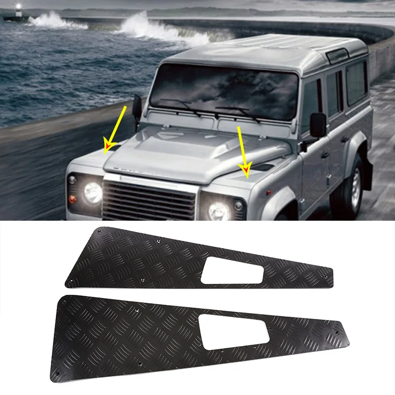

Car Exterior Defender 90 Accessories Hood Protection panel Stickers For Land Rover Defender 110 130 2004-2018 Auto Accessories