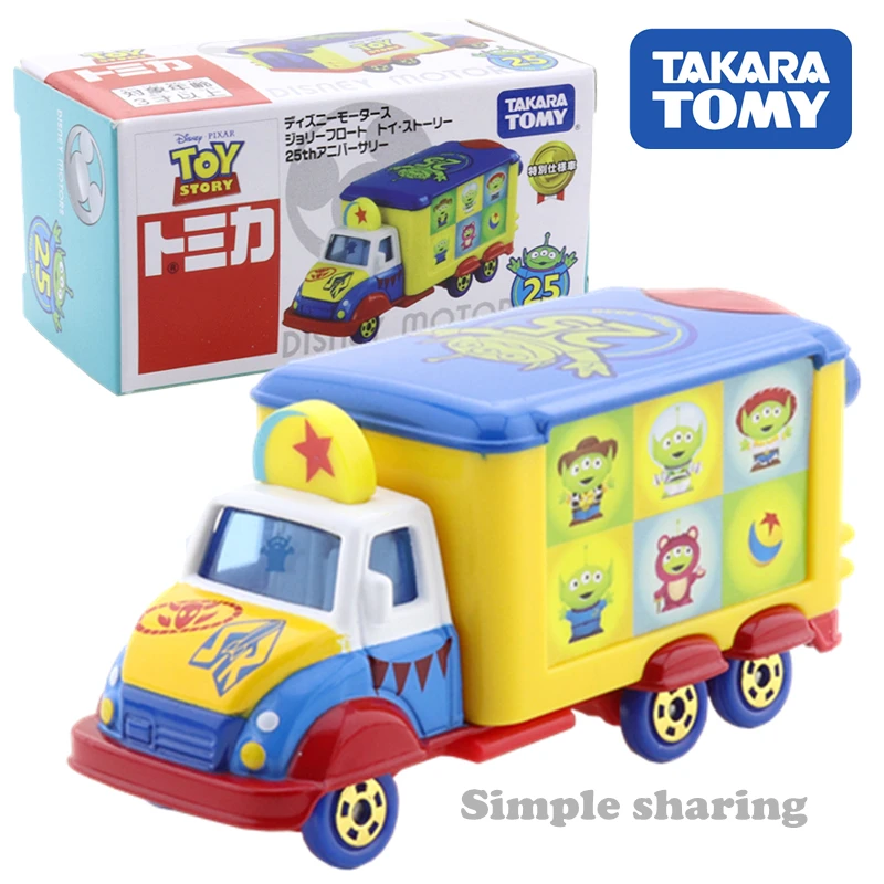 

Takara Tomy Disney Motors Tomica Jolly Float Toy Story 25th Anniversary Car Hot Pop Kids Motor Vehicle Diecast Metal Model