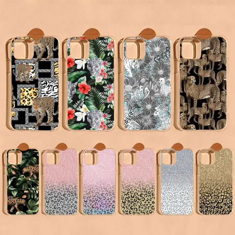 

Fashion Leopard Print Phone Case For iPhone 14 11 12 13 Mini Pro XS Max Cover 6 7 8 Plus X XR SE 2020 Funda Shell