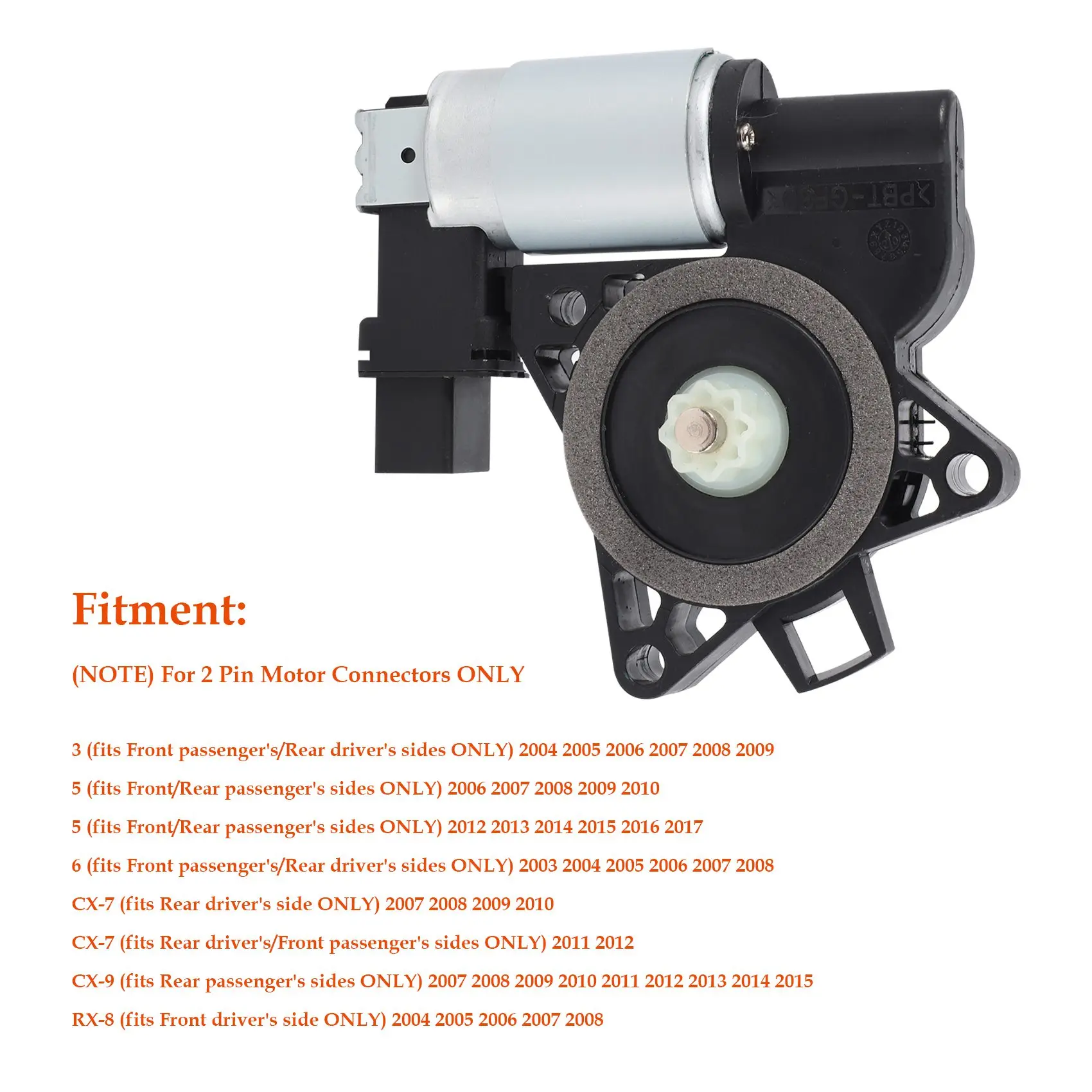 Электрический стеклоподъемник правого стекла для Mazda 3 5 6 CX7 CX9 RX8 2004-2017 gj6a5858xf 742-802