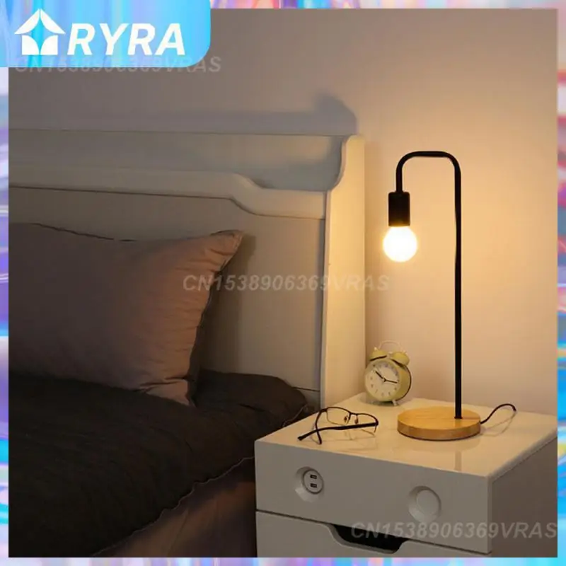 

Black White Led Lamp Replaceable Bulb Concise Eye Protection Lamp Strong Durable Desk Lamp Indoor Lighting 47×15cm Table Lamp