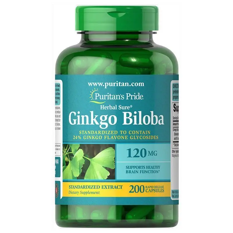

120mg * 200grain Ginkgo Biloba Extract Soft Capsules, Heart-Protecting, Brain-Protecting, Beauty And Health Care Food