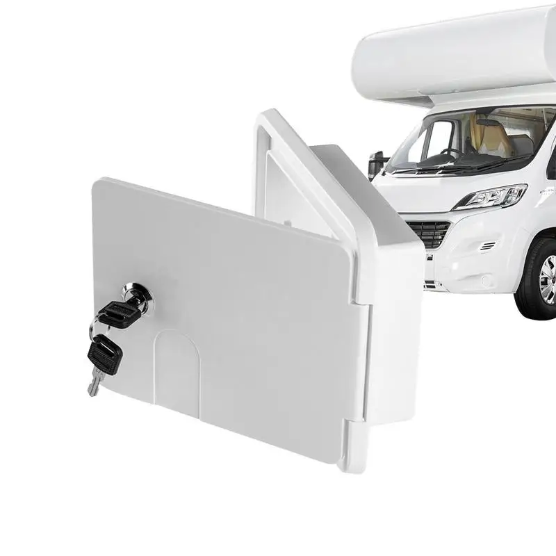 

Rv Access Door Multi-Purpose Access With Lock Waterprrof RV Panel Accessories Abs RV Hatch Opened And Closed At 180 Degree