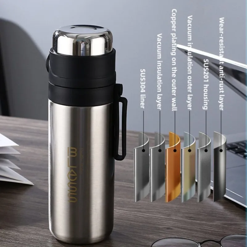 680 мл бутылка для воды из нержавеющей стали с крышкой чашка двухслойный вакуумный