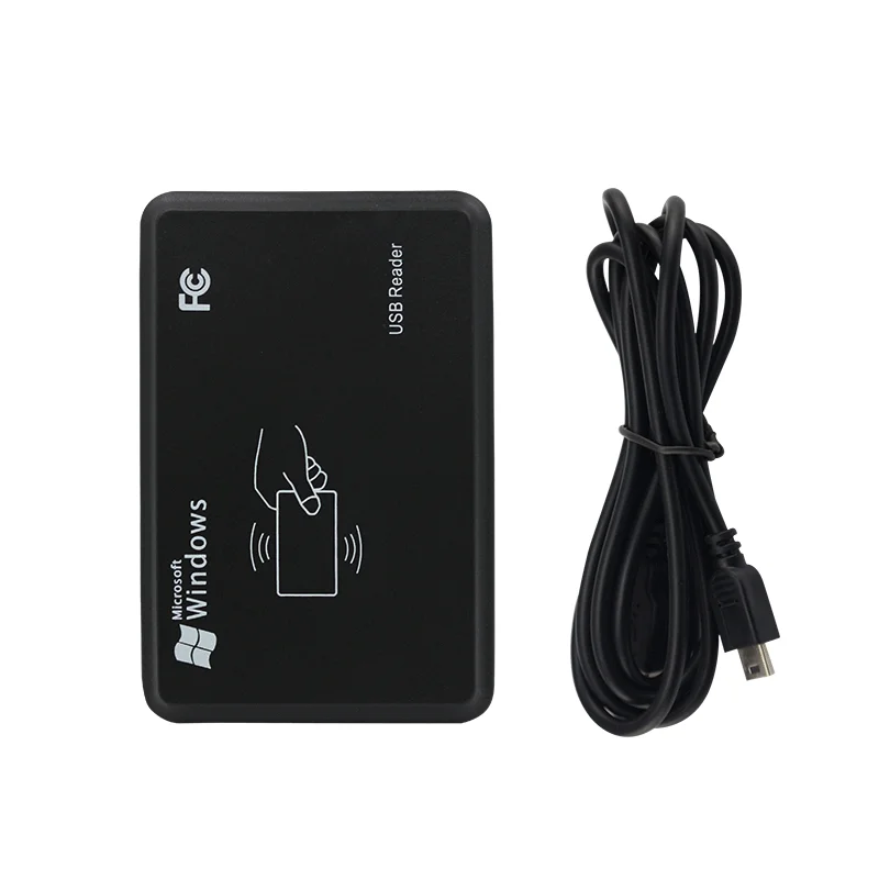 

Бесконтактный 13,56 МГц IC/125 кГц ID-считыватель Plug Play Proximity NFC RFID Smart USB Card Reader Поддержка оконной системы