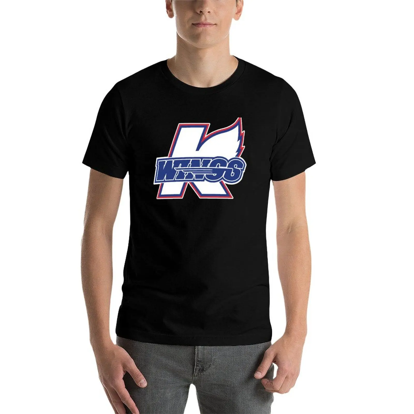 Фото Футболка Kalamazoo Wings, мужская футболка из 100% хлопка, футболки в стиле аниме, мужская футболка большого размера, роскошная футболка №3