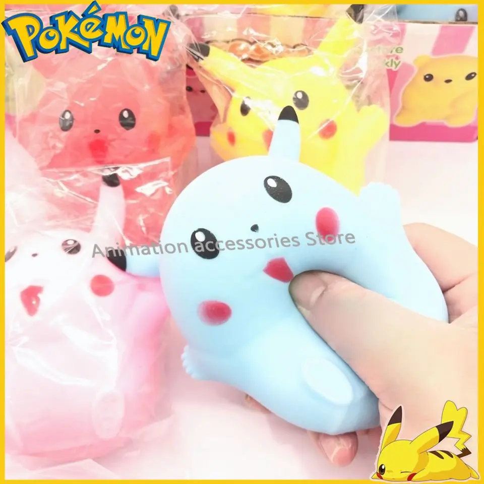 

Anime Pokemon Vent Pikachu Squeezing Toy Decompression Cute Pet Super Ball Slow Rebound Funny Tricky Gifts