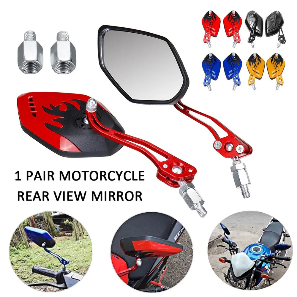 

Universal Motorcycle Rearview Mirrors 360 Degree Rotation Motorcycle Scooter Bar End Handlebar Mirror Rear View Mirror