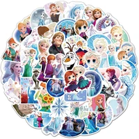 103050100pcs disney cartoon movie frozen anime stickers elsa princess decal phone laptop luggage skateboard sticker kid toy