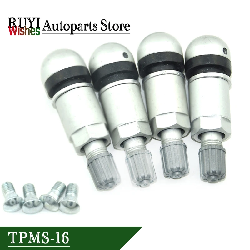 Новый универсальный алюминиевый клапан для шин TPMS-16 BMW Benz Porsche Cayenne Mercedes Maserati TPMS