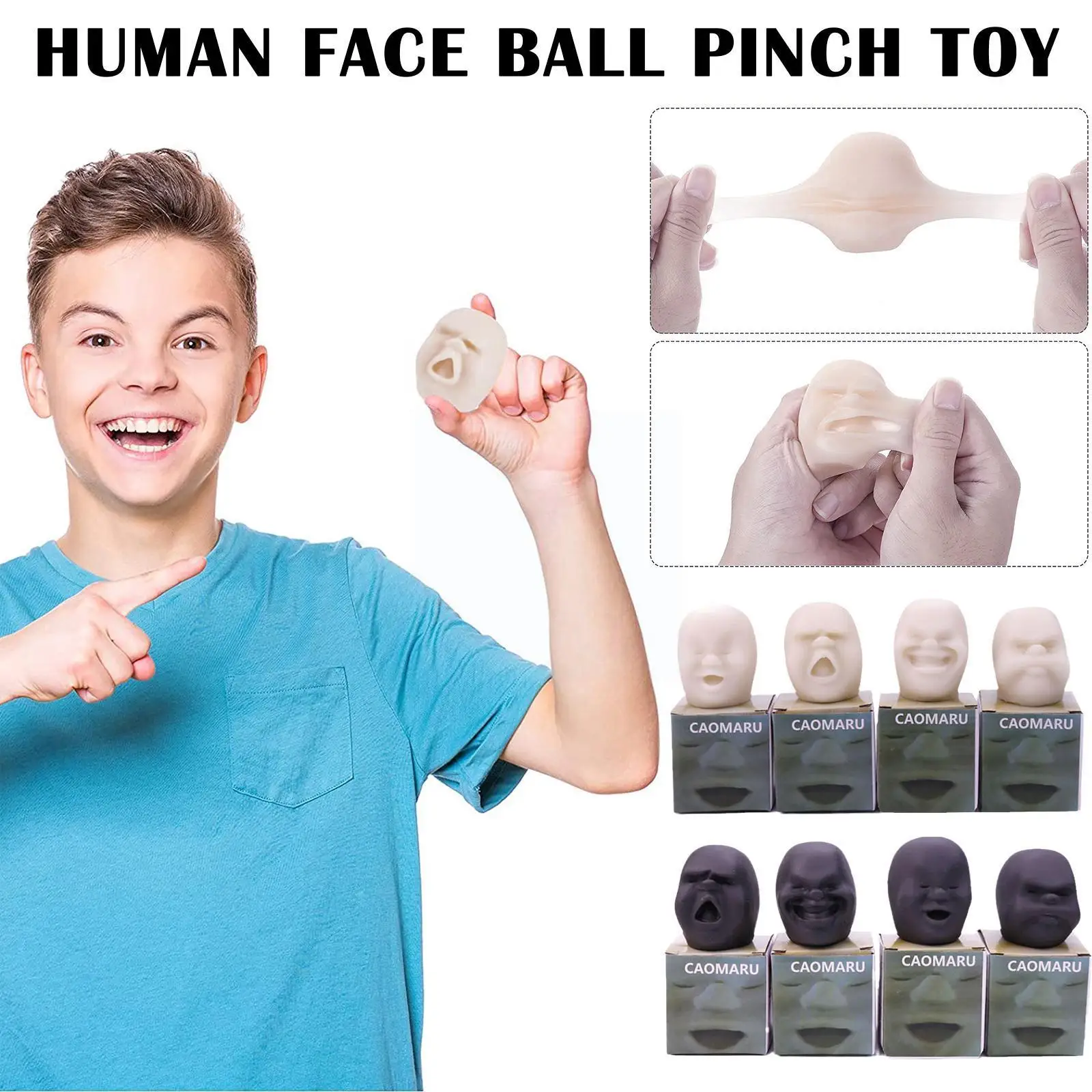 

Novelty Human Face Emotion Vent Ball Squishy Toy Fun Toy Ball Toys Relieve Stress Antistress Novelty Gift Adult Z6m1