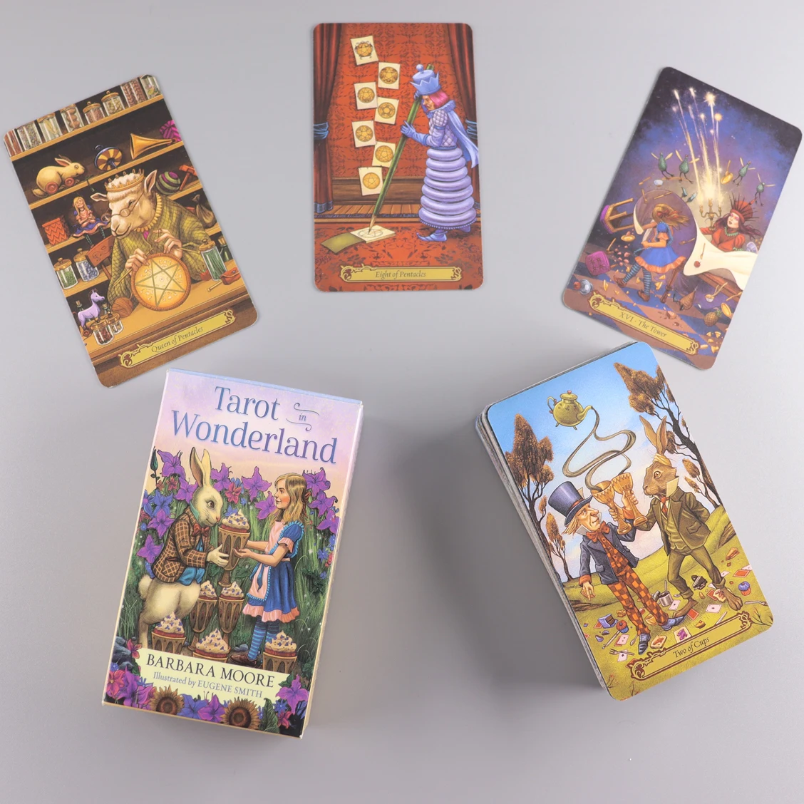 

78 Pcs Tarot In Wonderland Cards Deck Board Game Card Game Playing Cards Party Table Game Gift Fortune-telling Oracle