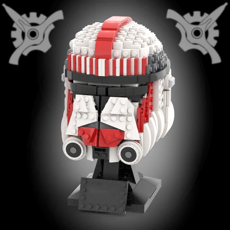 Moc 651 шт. солдатский шлем коротусантной гвардии космический корабль боевая модель