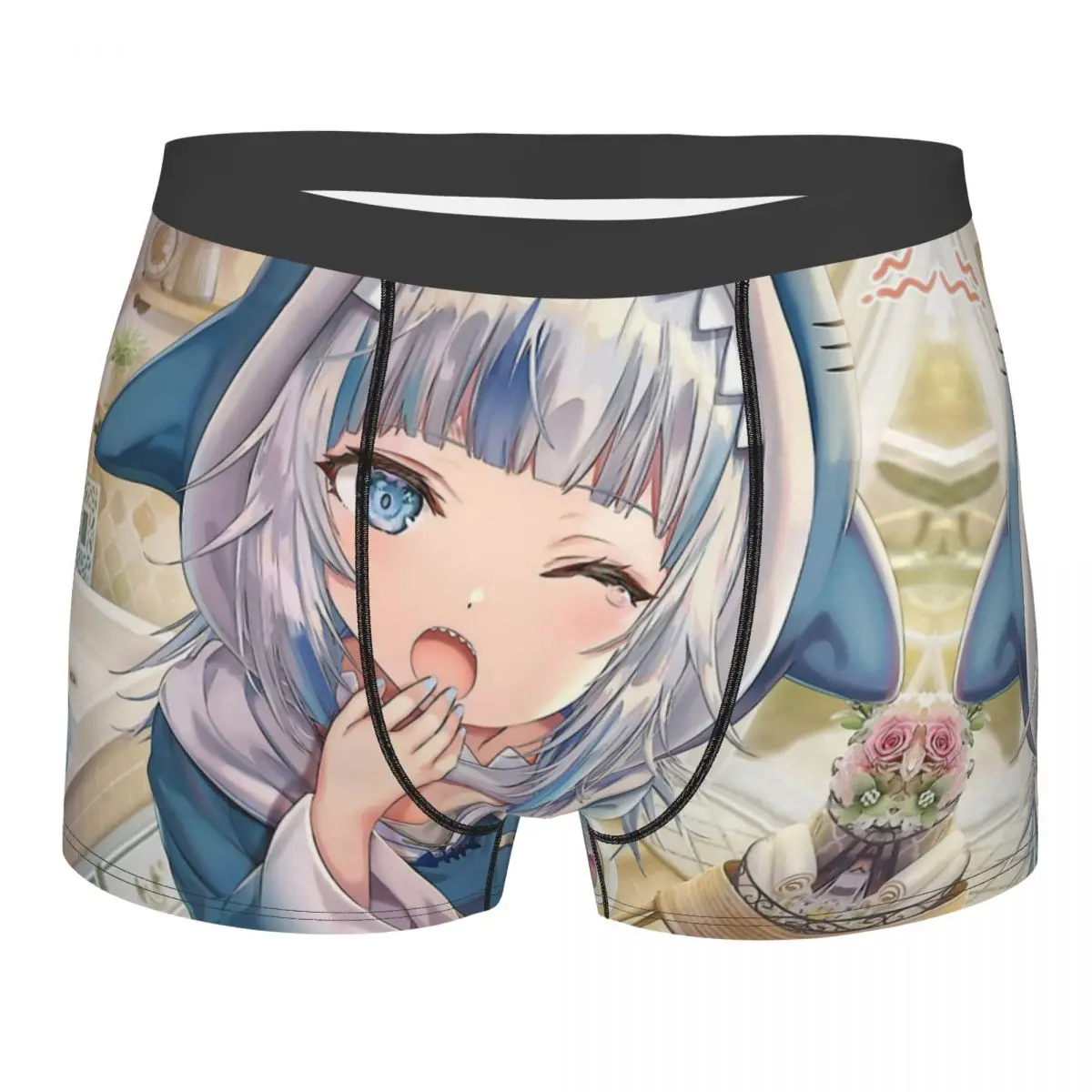 

Hololive Vtuber So Cute Gawr Gura Underpants Cotton Panties Male Underwear Print Shorts Boxer Briefs