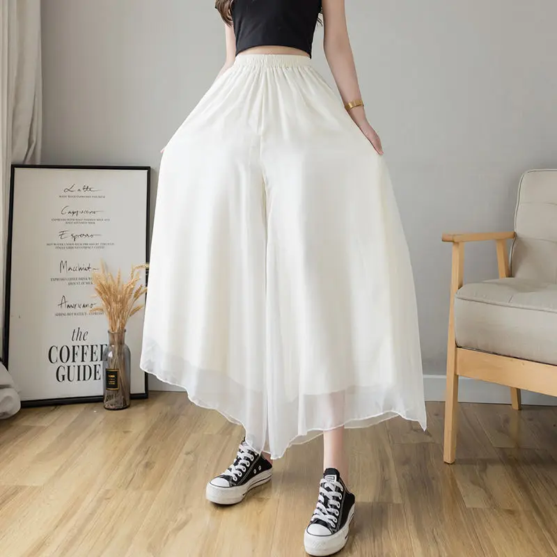 

Women's wide leg pants new style in summer skirt pants women's loose Versatile skirt trend Women clothing Pants for women