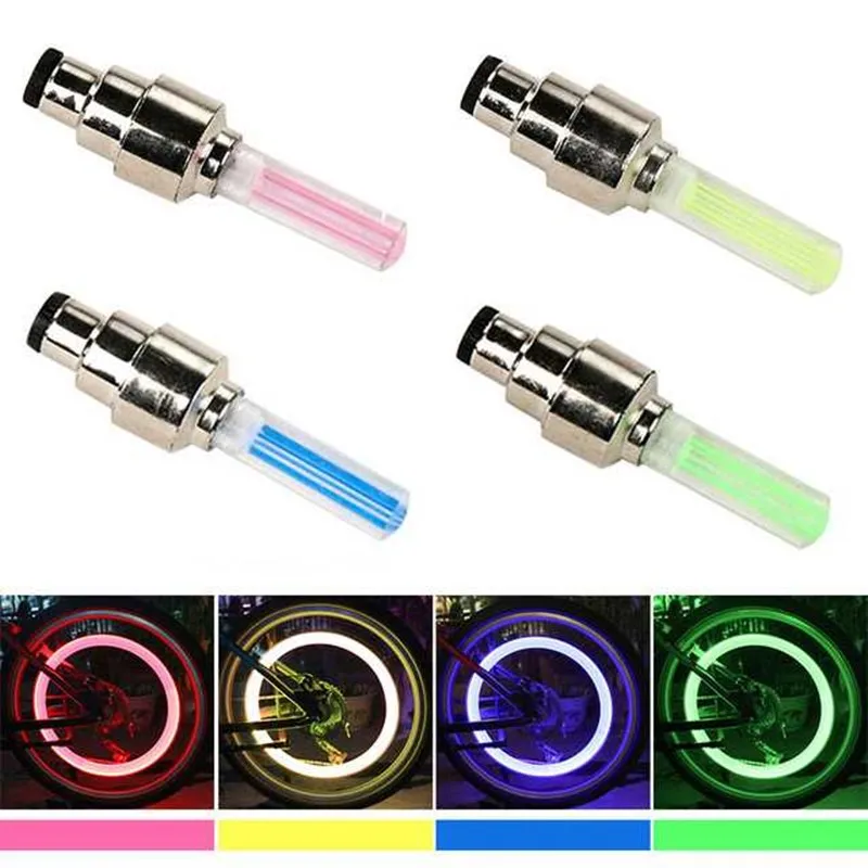 

Neon Bike Spoke Light Mini LED Bicycle Taillight MTB Wheel Tire Nozzle Valve Caps Lamp Cycling Warning Head Rear Light