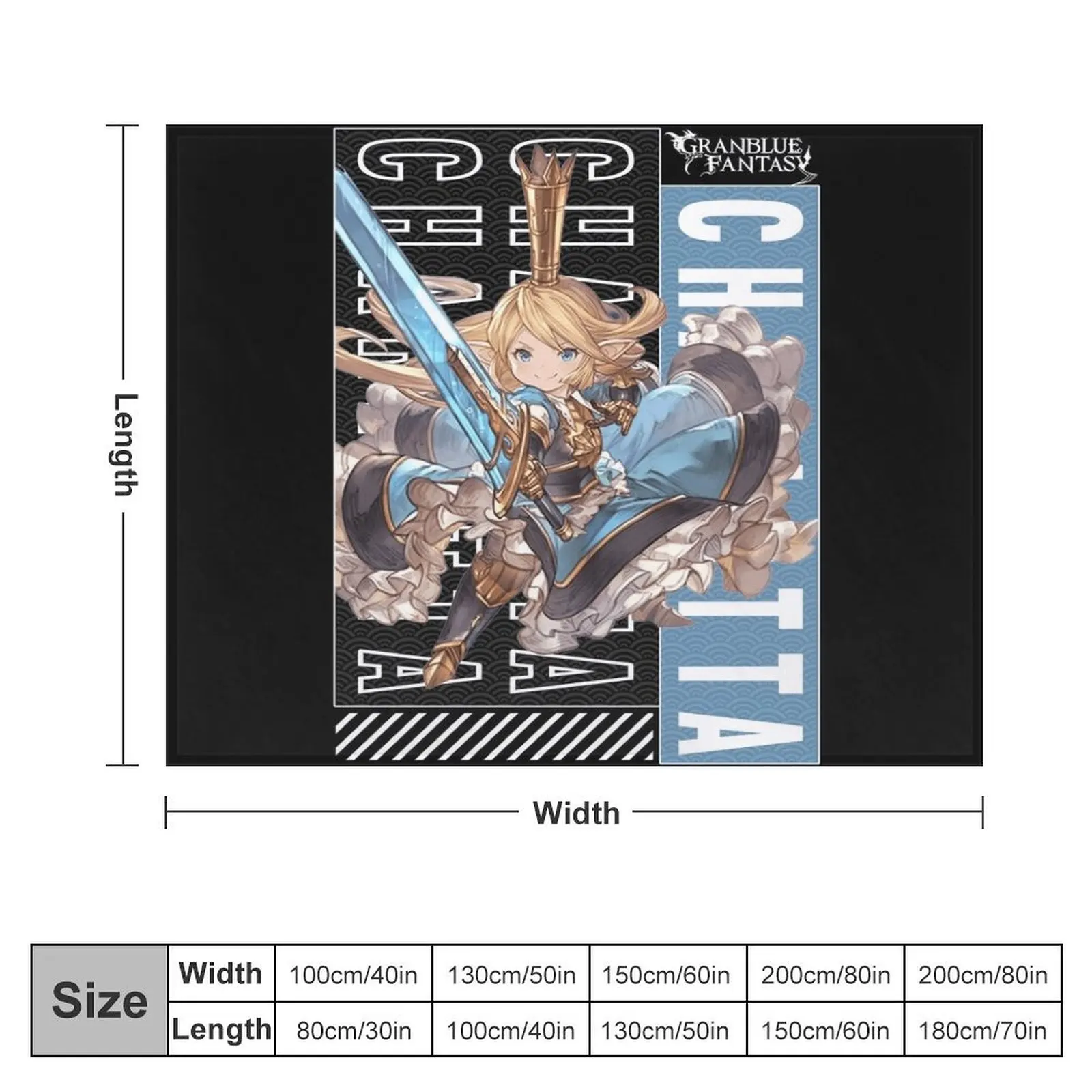 Шарлотта | Гранблу Фэнтези анимационное одеяло для младенцев туристические