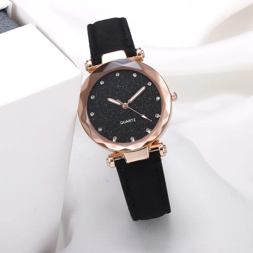 2023 New Star Sky Women's Watch Silver Pink Watch Simple Luxury Fashion Watch Women's Frosted Belt Quartz Watch 44 enlarge