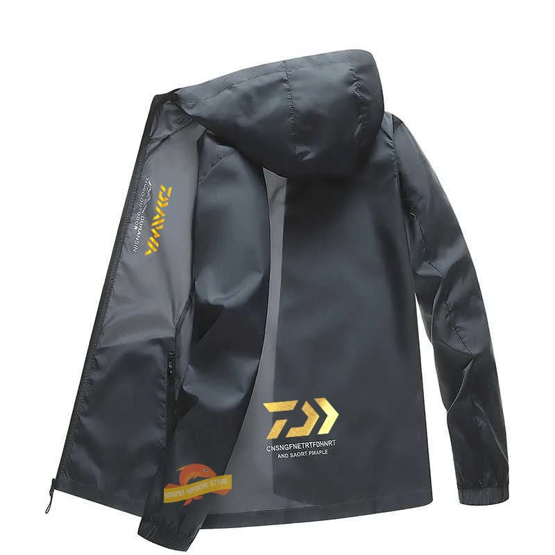 

Men's Summer Thin Fishing Shirt Sun Protection Anti-sweat Fishing Jacket Hoodie Breathable Quick Dry Waterproof Fishing Clothing